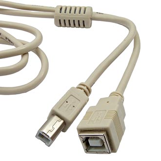 Компьютерный шнур: USB-B M USB-B F 1.8m F