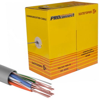 Витая пара: 01-0043-3 U/UTP 5ePVC 4PR24AWG 305м