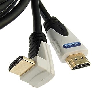 Шнур интерфейсный: HDMI to HDMI 90* 1.4v OFC 5m
