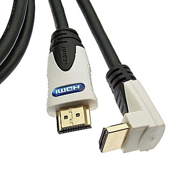 Шнур интерфейсный: HDMI to HDMI 90* 1.4v OFC 3m