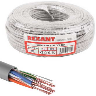 Витая пара: 01-0043-100 U/UTP 5e PVC 4PR 24AWG