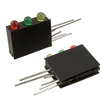 Св.диод в корпусе: 3mm*3 1.5-5v 4Lm YRG 15