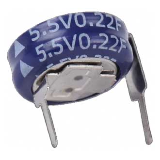 Ионистор: SE-5R5-D334VYH3E 0.33F 5.5V
