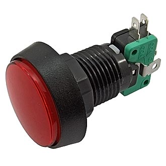 Кнопка: GMSI-4B-C no(nc)+nc(no) red