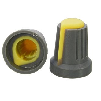 Ручка приборная: RR4817 (6mm круг желтый)