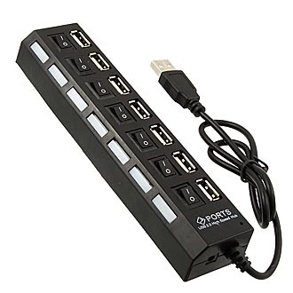 USB устройство: 7-PORT USB2.0 HUB (on-off)