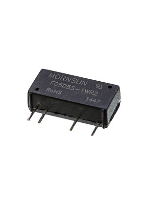 F0505S-1WR2, DC-DC преобразователь 1Вт Vin5В Vout5В SIP 3000В