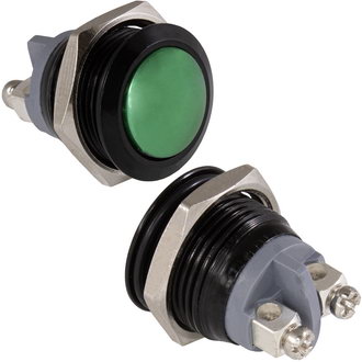 Кнопка антивандал.: GQ16B-10/B/G/N off-(on)