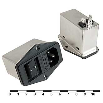 Фильтр сетевой: DL-1DZ2KR 1A. 250V