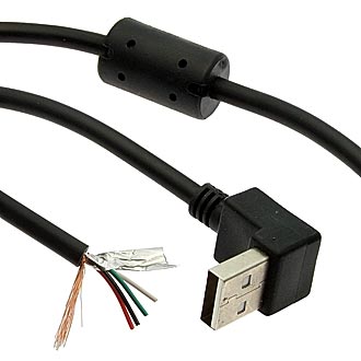 Компьютерный шнур: USB-A M-R 1.7m F