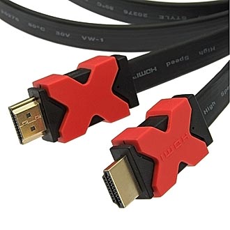 Шнур интерфейсный: HDMI to HDMI FLAT 1.4v OFC 3m
