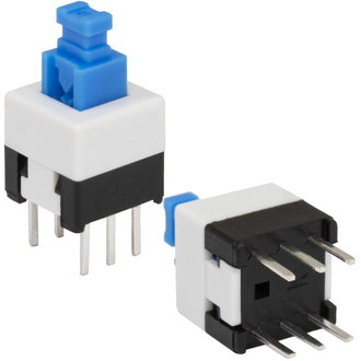 Кнопка миниатюрная: PB22E07 без фиксации 7x7x12 mm
