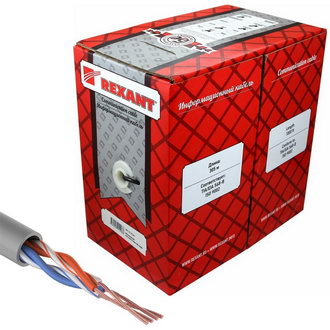 Витая пара: 01-0026 U/UTP 5e PVC 2PR 24AWG 305м