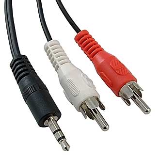 Аудио/Видео шнур: Stereo 3,5 mm - 2 RCA B 1.8m