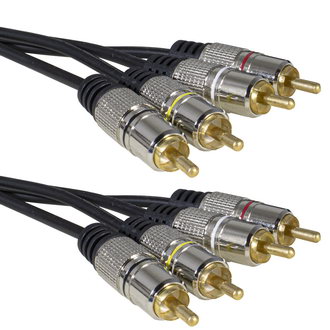 Аудио/Видео шнур: 4 RCA - 4 RCA GM 1.5m
