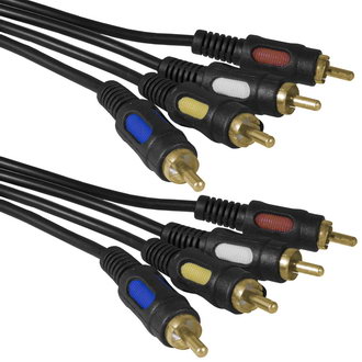 Аудио/Видео шнур: 4 RCA - 4 RCA G 5m