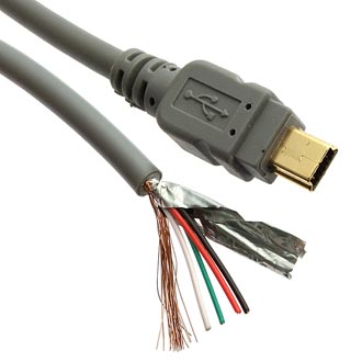 Компьютерный шнур: MiniUSB-BM 5p 0.8m