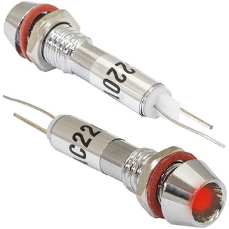 Св.диод в корпусе: L-614-R 220v (6mm)