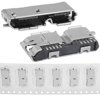Разъем USB: MicroUSB B-G3.0-10Pin